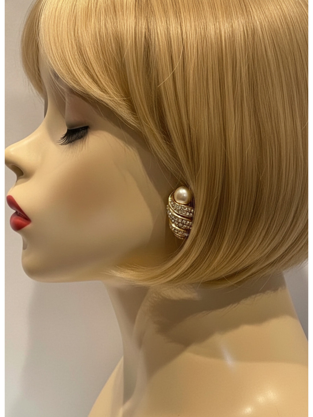 Vintage Christian Dior nautilus shell swirl clip-on earrings